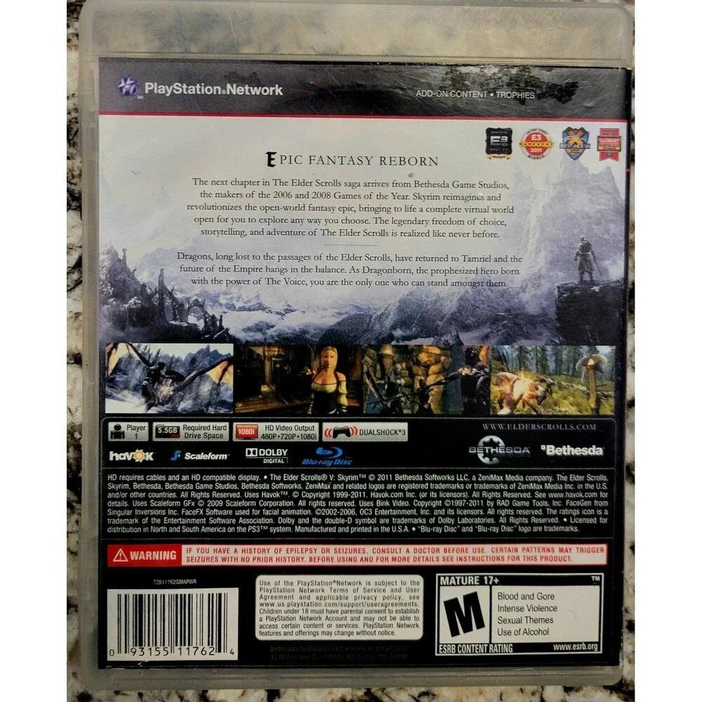The Elder Scrolls V:SKYRIM/ Complete/ Manual/ Tested/ Fast Next Day Shipping